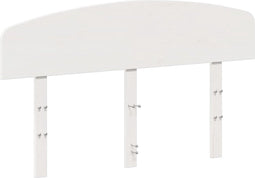 vidaXL - Hoofdbord - 135 - cm - massief - grenenhout - wit