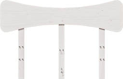 vidaXL - Hoofdbord - 135 - cm - massief - grenenhout - wit