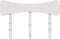 vidaXL - Hoofdbord - 135 - cm - massief - grenenhout - wit