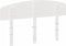 vidaXL - Hoofdbord - 135 - cm - massief - grenenhout - wit