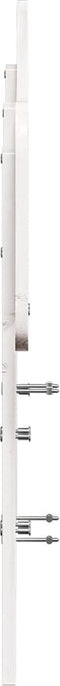 vidaXL - Hoofdbord - 135 - cm - massief - grenenhout - wit