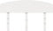 vidaXL - Hoofdbord - 135 - cm - massief - grenenhout - wit