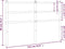 vidaXL - Hoofdbord - 135 - cm - metaal - wit