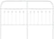 vidaXL - Hoofdbord - 135 - cm - metaal - wit