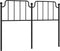 vidaXL - Hoofdbord - 135 - cm - metaal - zwart