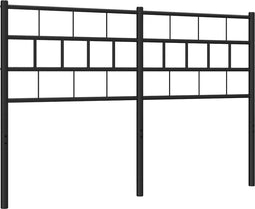 vidaXL - Hoofdbord - 135 - cm - metaal - zwart