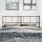 vidaXL - Hoofdbord - 135 - cm - metaal - zwart