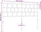 vidaXL - Hoofdbord - 135 - cm - metaal - zwart