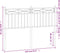 vidaXL - Hoofdbord - 135 - cm - metaal - zwart