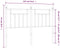 vidaXL - Hoofdbord - 135 - cm - metaal - zwart
