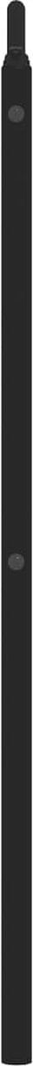 vidaXL - Hoofdbord - 135 - cm - metaal - zwart