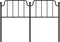 vidaXL - Hoofdbord - 135 - cm - metaal - zwart