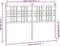 vidaXL - Hoofdbord - 137 - cm - metaal - wit