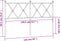 vidaXL - Hoofdbord - 137 - cm - metaal - zwart