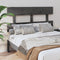 vidaXL - Hoofdbord - 138x3x81 - cm - massief - grenenhout - grijs