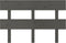 vidaXL - Hoofdbord - 138x3x81 - cm - massief - grenenhout - grijs