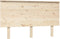vidaXL - Hoofdbord - 139x6x82,5 - cm - massief - grenenhout