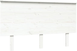 vidaXL - Hoofdbord - 139x6x82,5 - cm - massief - grenenhout - wit