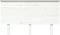 vidaXL - Hoofdbord - 139x6x82,5 - cm - massief - grenenhout - wit