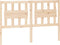 vidaXL - Hoofdbord - 140,5x4x100 - cm - massief - grenenhout