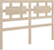 vidaXL - Hoofdbord - 140,5x4x100 - cm - massief - grenenhout