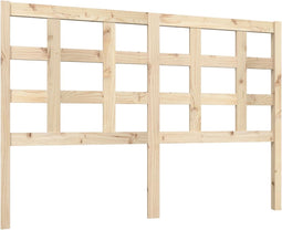 vidaXL - Hoofdbord - 140,5x4x100 - cm - massief - grenenhout