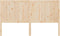 vidaXL - Hoofdbord - 140,5x4x100 - cm - massief - grenenhout