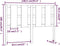 vidaXL - Hoofdbord - 140,5x4x100 - cm - massief - grenenhout