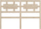 vidaXL - Hoofdbord - 140,5x4x100 - cm - massief - grenenhout
