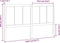 vidaXL - Hoofdbord - 140,5x4x100 - cm - massief - grenenhout