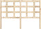 vidaXL - Hoofdbord - 140,5x4x100 - cm - massief - grenenhout