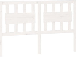 vidaXL - Hoofdbord - 140,5x4x100 - cm - massief - grenenhout - wit