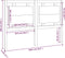 vidaXL - Hoofdbord - 140,5x4x100 - cm - massief - grenenhout - wit