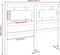 vidaXL - Hoofdbord - 140,5x4x100 - cm - massief - grenenhout - wit