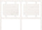 vidaXL - Hoofdbord - 140,5x4x100 - cm - massief - grenenhout - wit