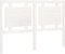 vidaXL - Hoofdbord - 140,5x4x100 - cm - massief - grenenhout - wit