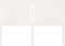 vidaXL - Hoofdbord - 140,5x4x100 - cm - massief - grenenhout - wit