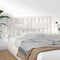 vidaXL - Hoofdbord - 140,5x4x100 - cm - massief - grenenhout - wit