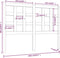 vidaXL - Hoofdbord - 140,5x4x100 - cm - massief - grenenhout - wit