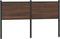 vidaXL - Hoofdbord - 140 - cm - bewerkt - hout - en - staal - bruin - eikenkleurig