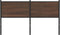 vidaXL - Hoofdbord - 140 - cm - bewerkt - hout - en - staal - bruin - eikenkleurig