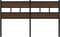 vidaXL - Hoofdbord - 140 - cm - bewerkt - hout - en - staal - bruin - eikenkleurig