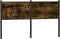 vidaXL - Hoofdbord - 140 - cm - bewerkt - hout - en - staal - gerookt - eikenkleurig