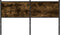 vidaXL - Hoofdbord - 140 - cm - bewerkt - hout - en - staal - gerookt - eikenkleurig