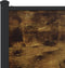 vidaXL - Hoofdbord - 140 - cm - bewerkt - hout - en - staal - gerookt - eikenkleurig