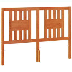 vidaXL - Hoofdbord - 140 - cm - massief - grenenhout - wasbruin