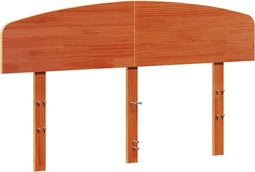 vidaXL - Hoofdbord - 140 - cm - massief - grenenhout - wasbruin