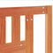 vidaXL - Hoofdbord - 140 - cm - massief - grenenhout - wasbruin