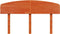 vidaXL - Hoofdbord - 140 - cm - massief - grenenhout - wasbruin