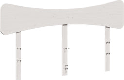 vidaXL - Hoofdbord - 140 - cm - massief - grenenhout - wit